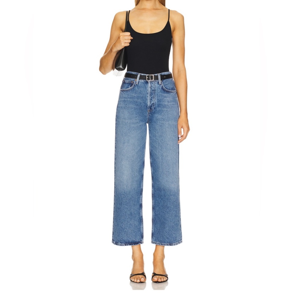 NWT Agolde Ren High Rise Wide Leg Jeans